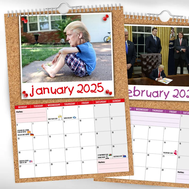2025 Trump Wall Calendar
