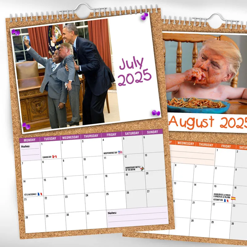 2025 Trump Wall Calendar