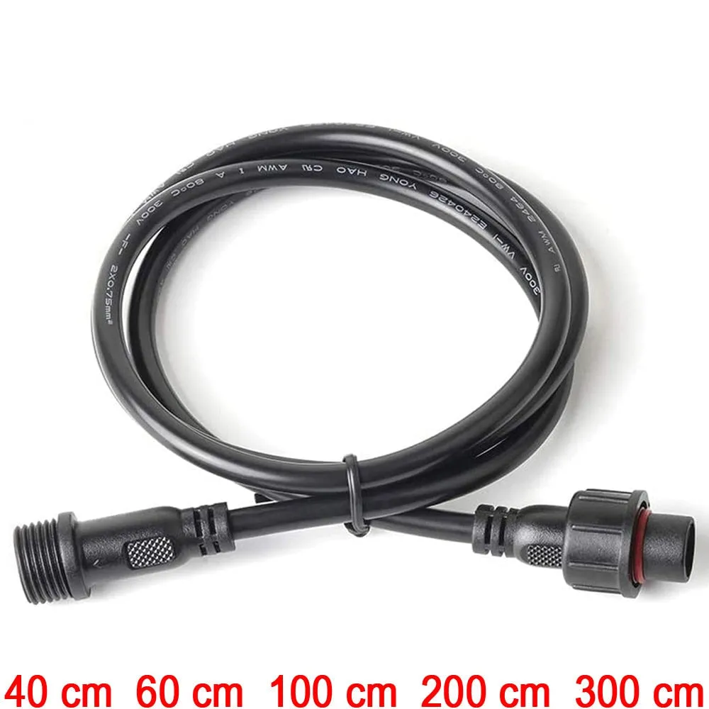 2pin 3pin 4Pin 5pin DC LED Strip Extension Cable Connector Male to Female Waterproof IP67 40cm 60cm 100cm 200cm 300cm