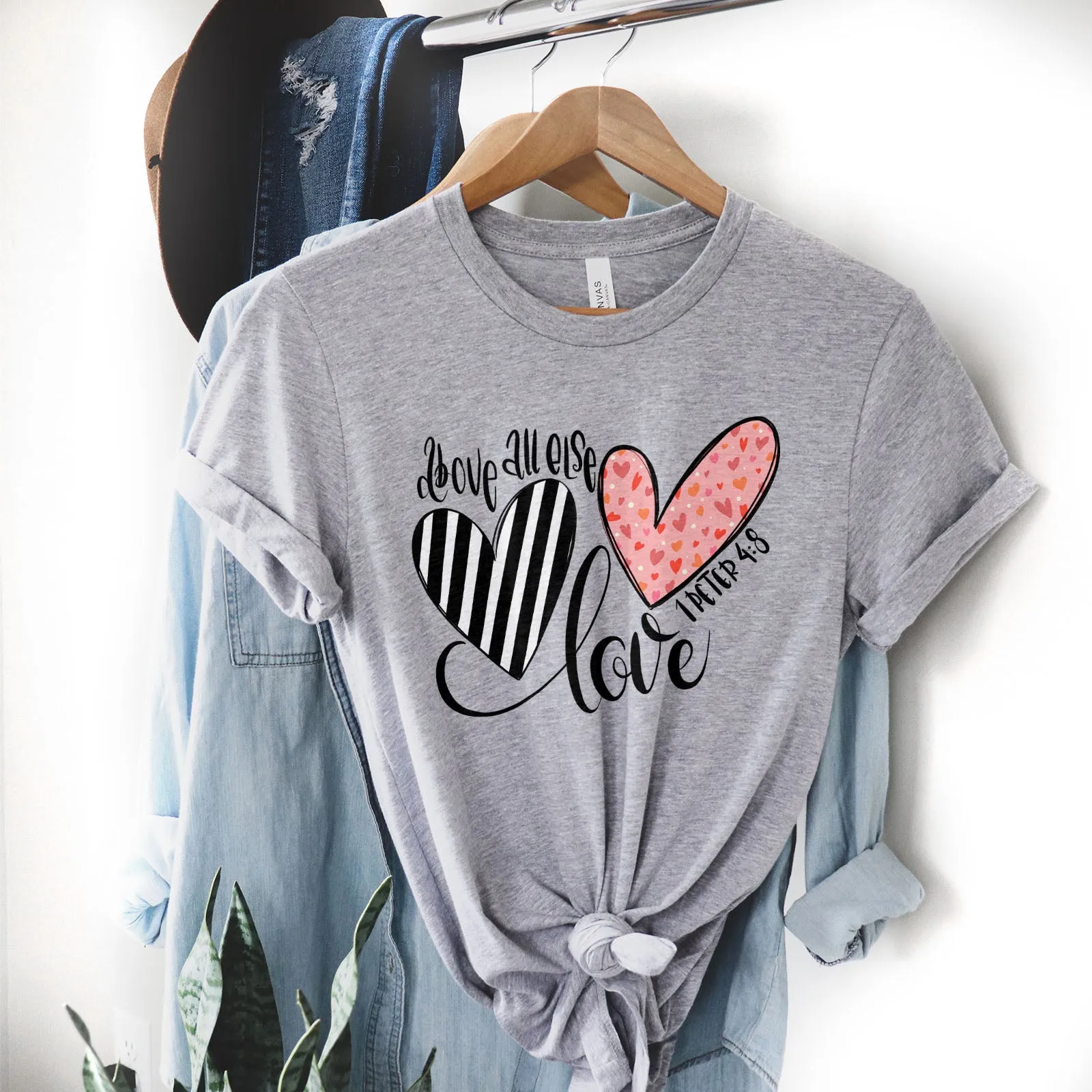 Above All Else Heart Tee