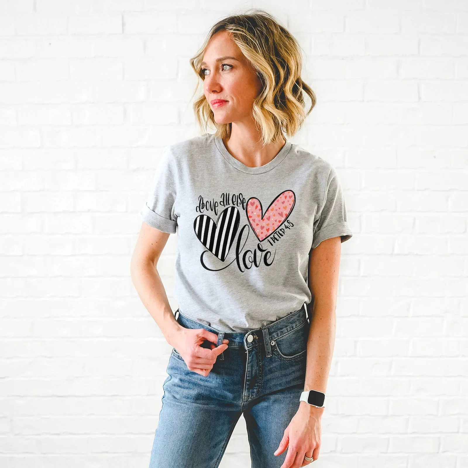 Above All Else Heart Tee
