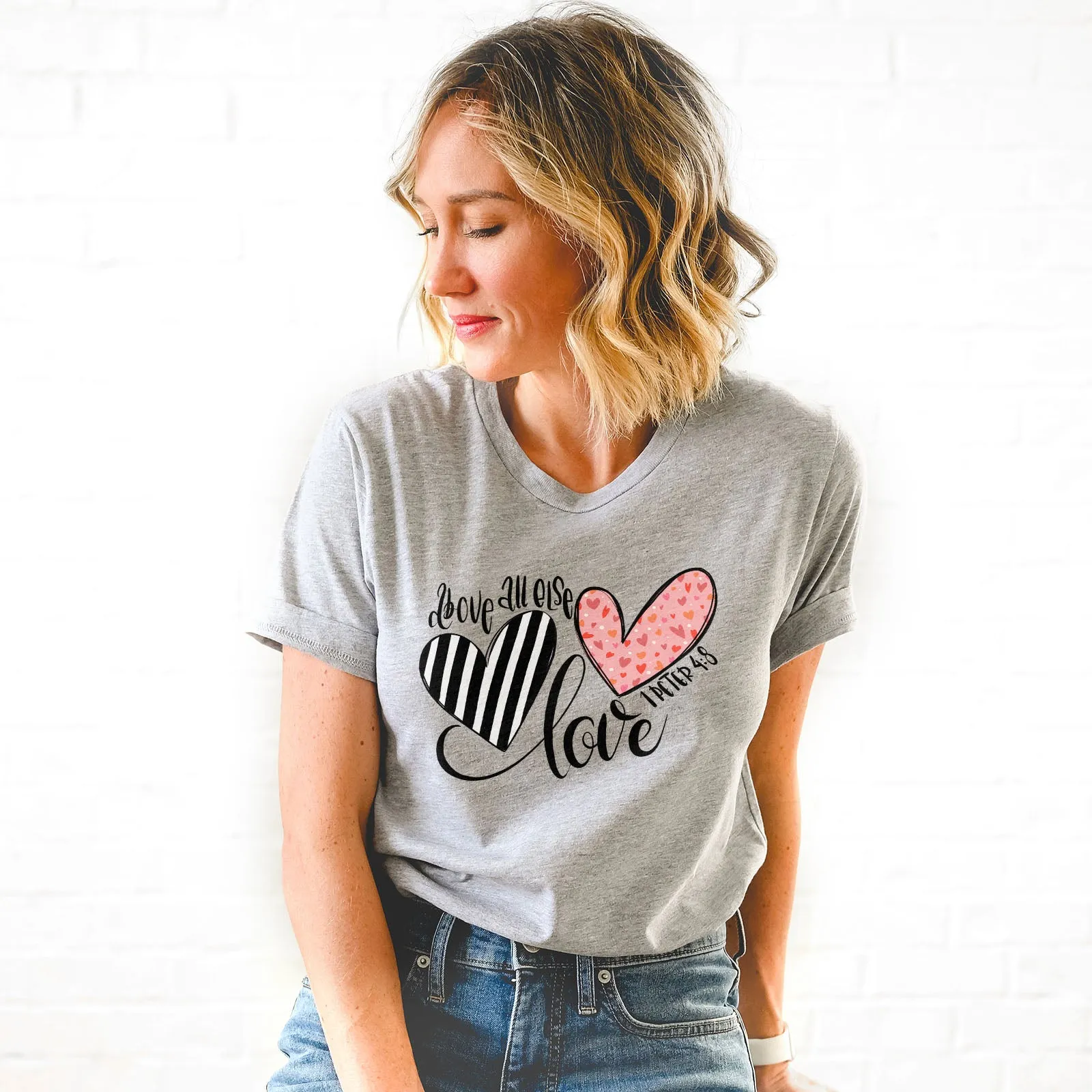 Above All Else Heart Tee