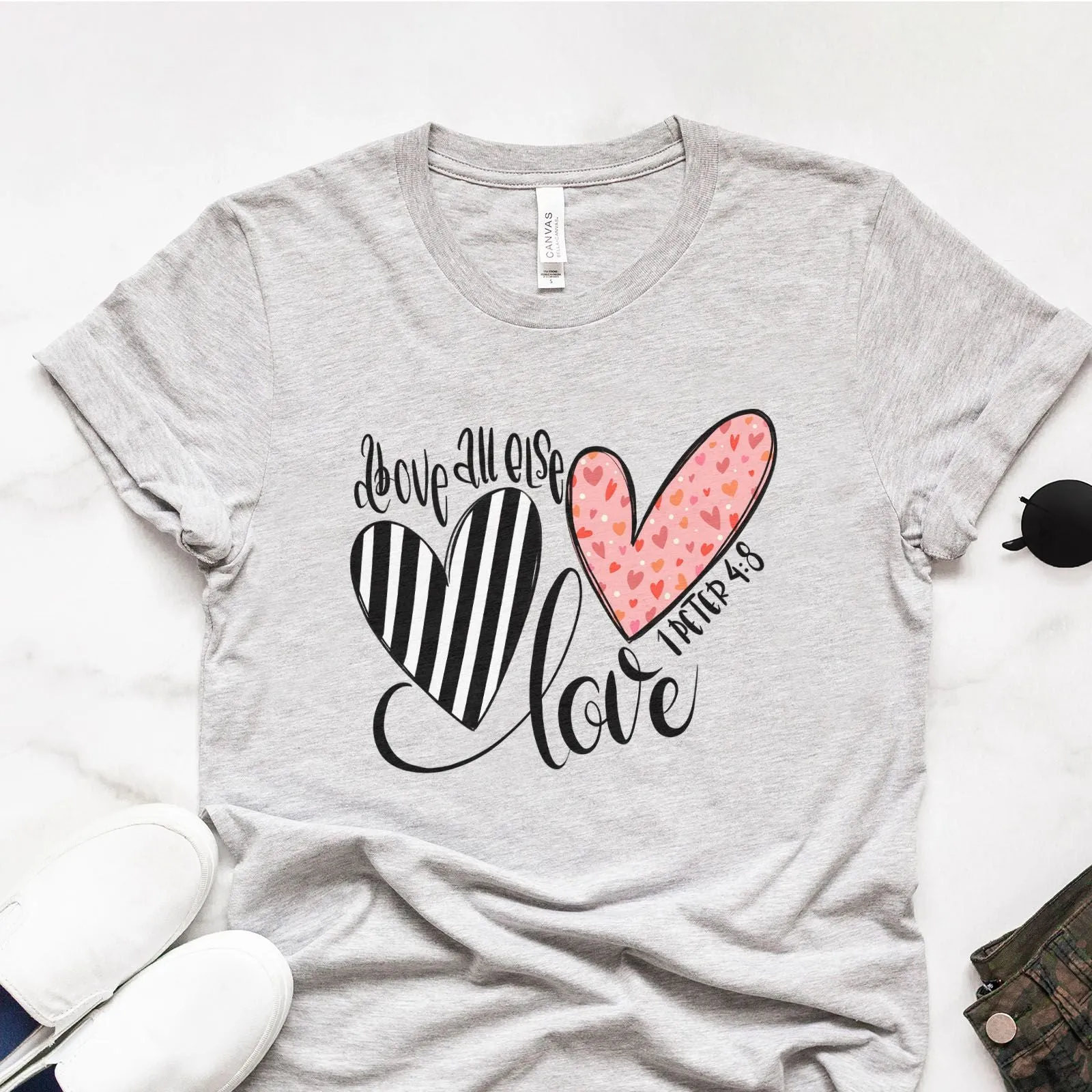 Above All Else Heart Tee