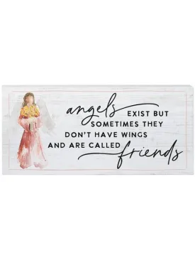 Angels Are Friends-5x12" Plaque-Siincere-Isb1556