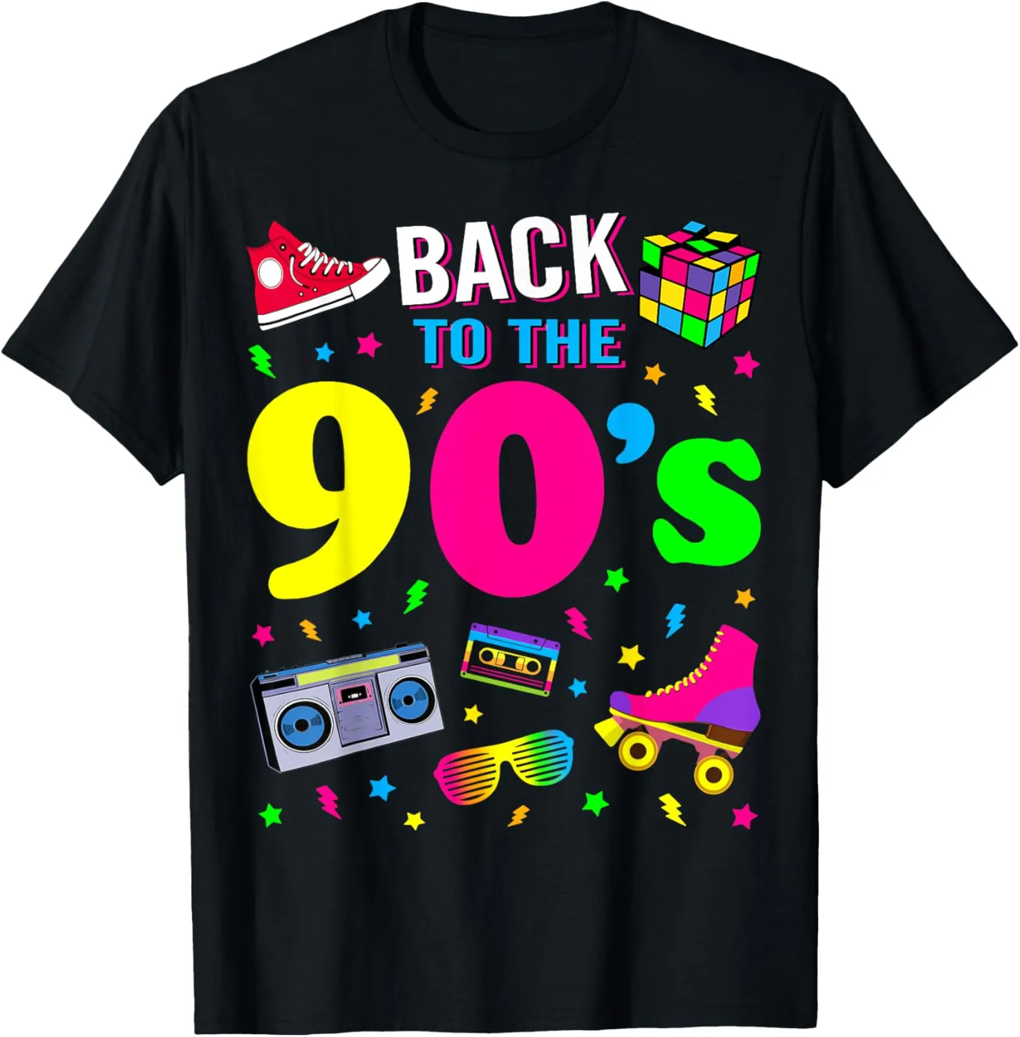 Back To 90's 1990s Vintage Retro Nineties Costume Party Gift T-Shirt