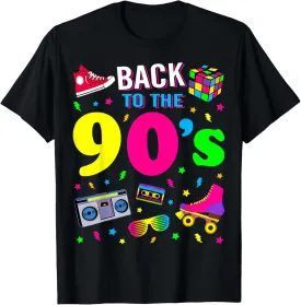 Back To 90's 1990s Vintage Retro Nineties Costume Party Gift T-Shirt