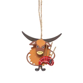 Bagpiping Highland Coo from Shoeless Joe