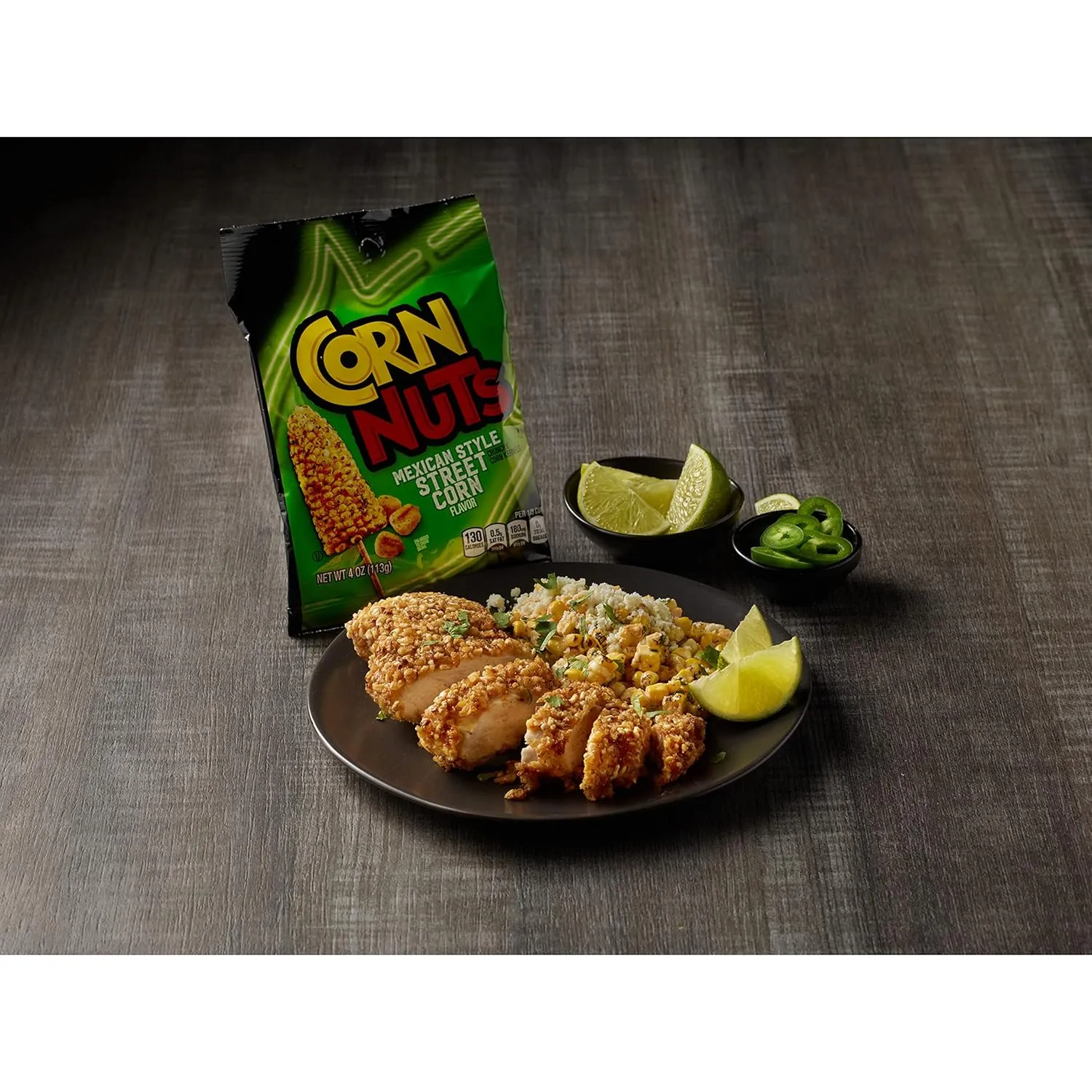 CORN NUTS Mexican Street Corn Flavored Corn Kernels, Crunchy Corn Snacks, Snack Box, Variety Packs Food for Adults, 4oz. (Pack of 12)