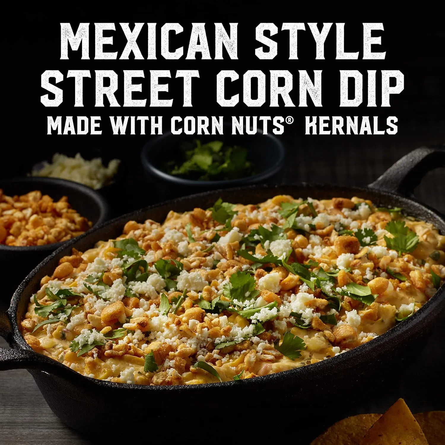 CORN NUTS Mexican Street Corn Flavored Corn Kernels, Crunchy Corn Snacks, Snack Box, Variety Packs Food for Adults, 4oz. (Pack of 12)