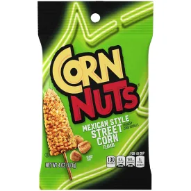 CORN NUTS Mexican Street Corn Flavored Corn Kernels, Crunchy Corn Snacks, Snack Box, Variety Packs Food for Adults, 4oz. (Pack of 12)