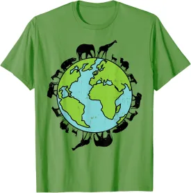 Earth Animals Wildlife Conservation Environmentalist Gift T-Shirt