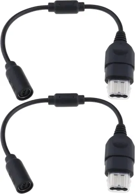 eMagTech 2PCS Controller Breakaway Cable Compatible with Microsoft Xbox Consoles Controller Breakaway Converter Adapter Cable Cord Games Accessories 26cm