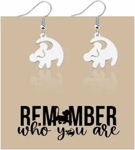 FOTAP Lion Movie Necklace King Inspire Bracelrt Animal Kingdom Gift Lions Earrings