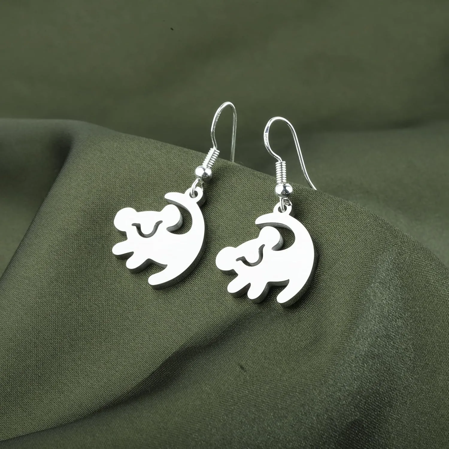 FOTAP Lion Movie Necklace King Inspire Bracelrt Animal Kingdom Gift Lions Earrings