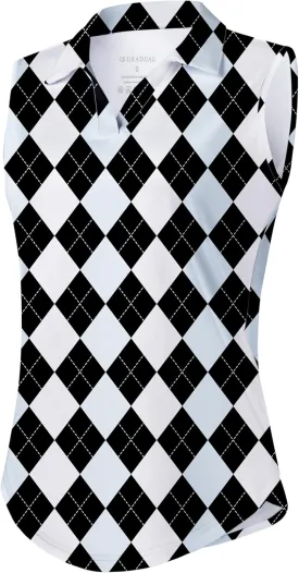 G Gradual Sleeveless Golf Shirts for Women Collared V Neck Tennis Tank Top Cooling Polo UPF 50  Quick Dry Lightweight