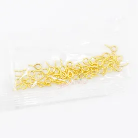 Gold Screw Eye Pins (approx. 50 pieces) (9mm x 4mm)