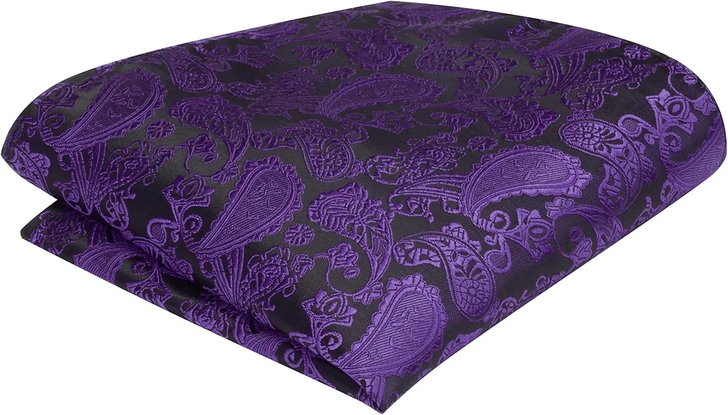 GUSLESON Fashion New Paisley Adjustable Pre-tied Big Bow Tie and Pocket Square Cufflink Set with Gift Box