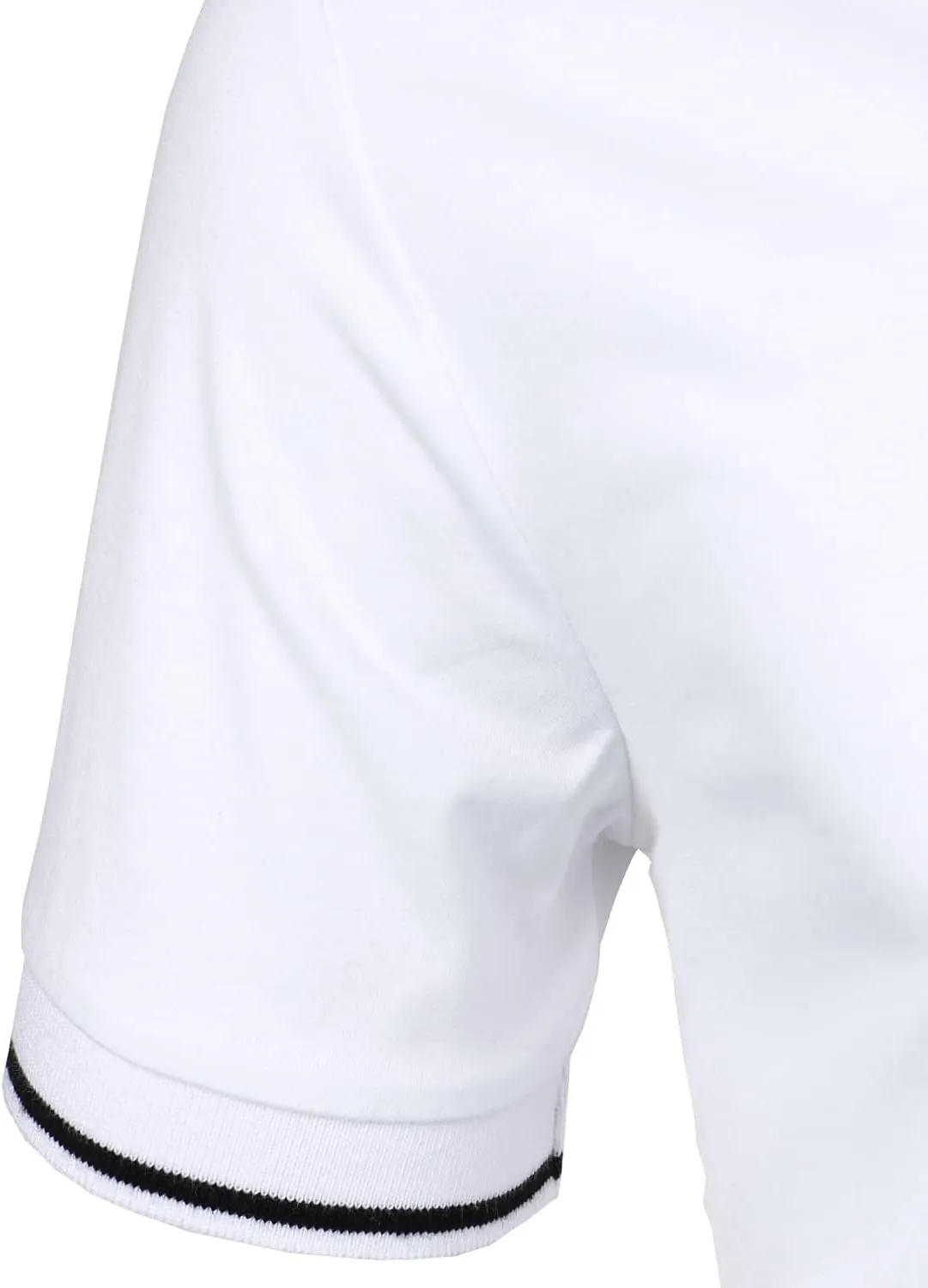HOOD CREW Mans Fashion Short Sleeve Polo Shirts Summer Casual Band Collar Tops Shirt