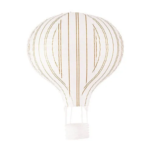 Hot Air Balloon Paper Lantern Set Gold White