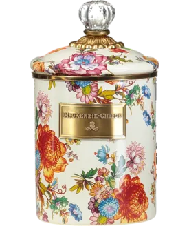 Mackenzie-Childs Multicoloured Flower Market Canister Medium