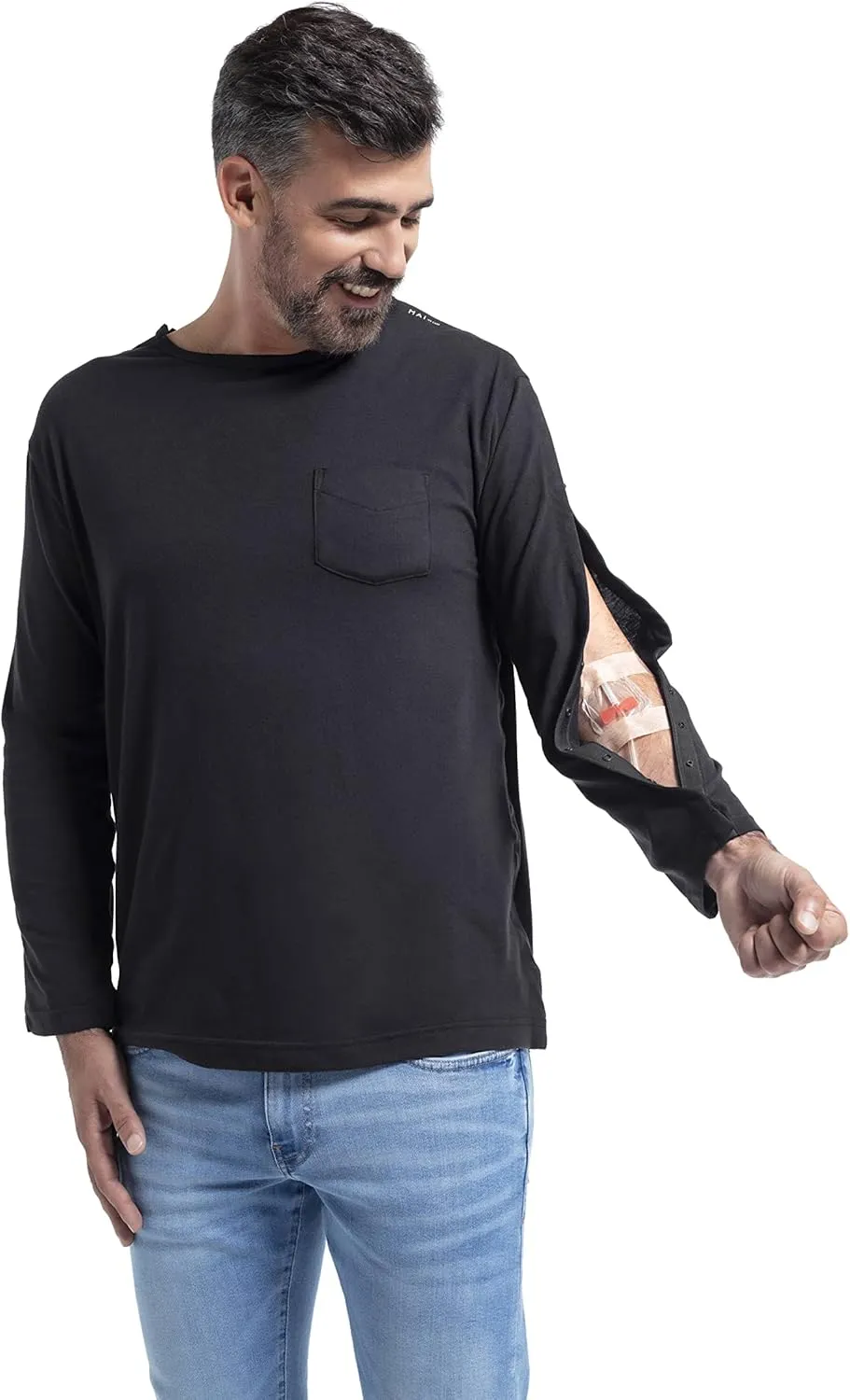 MAI Post Shoulder Surgery Shirts for Men - Tear Away Recovery Shirt, Premium Chemotherapy Clothing | Breathable & Comfortable