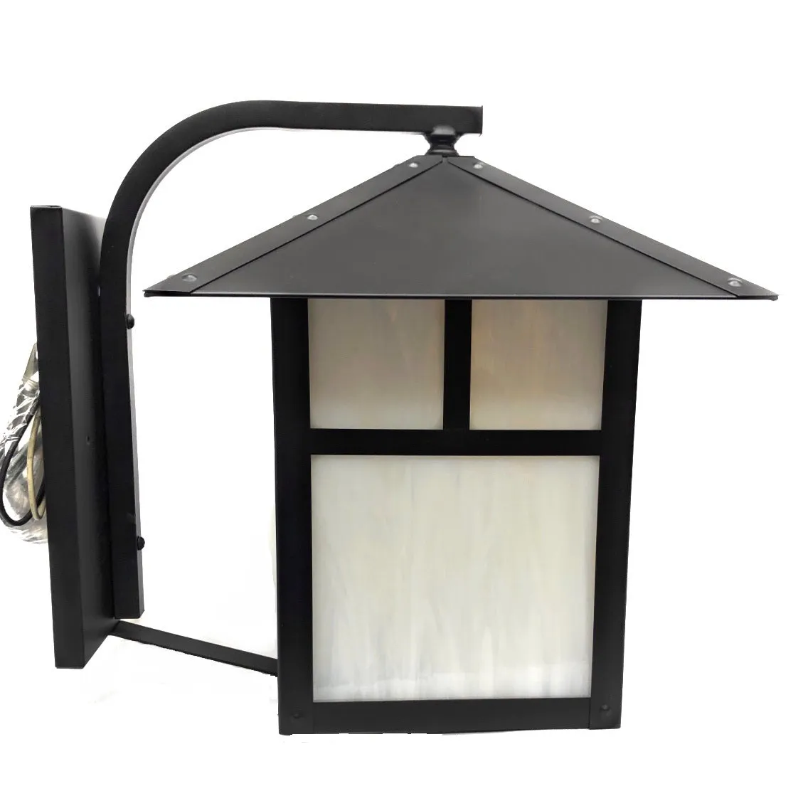 Martinique-Brique Solid Brass Craftsman Wall Sconce Lantern Light