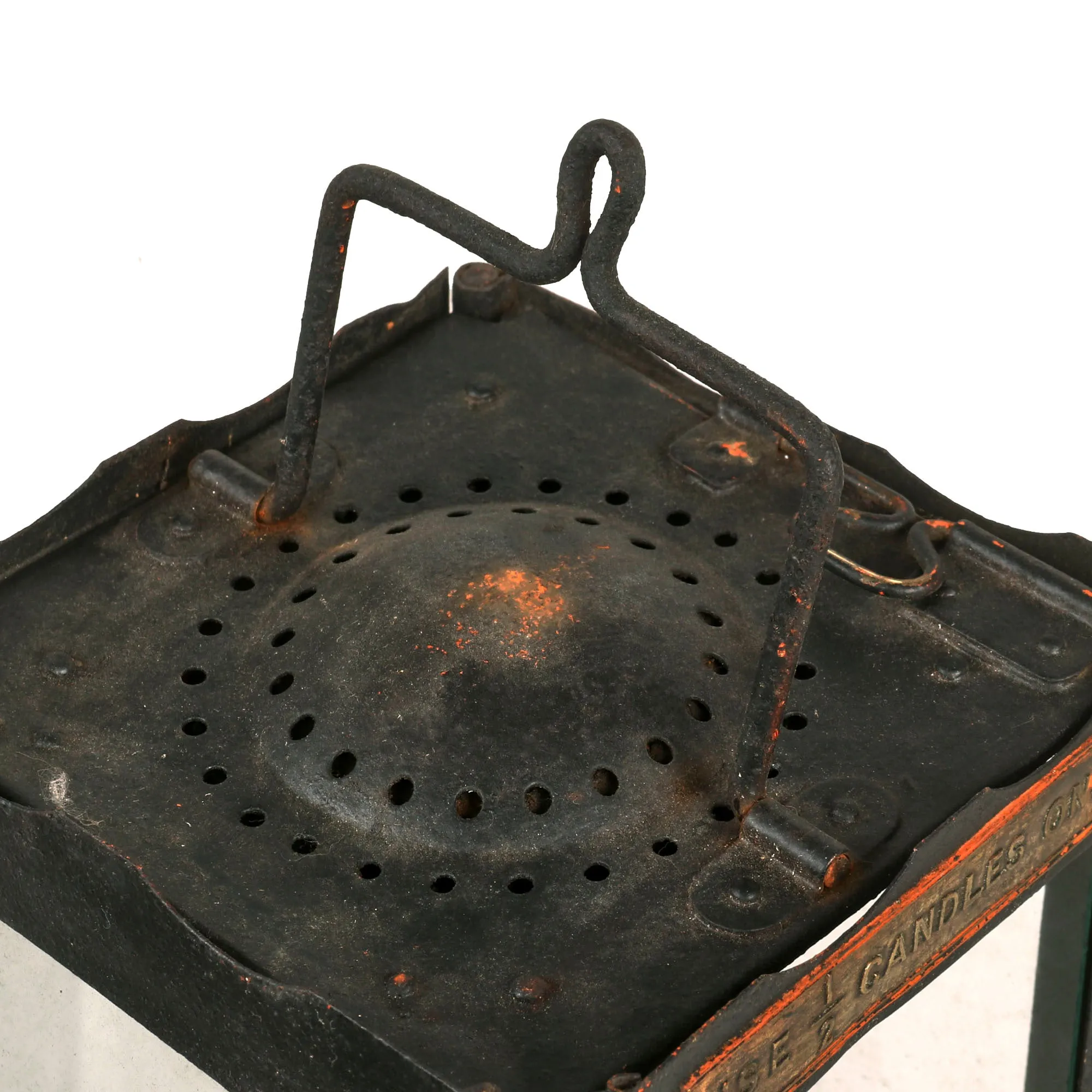 Original British WWI Era Officer’s Private Purchase Folding “Trench” Lantern With Case by James Hinks and Son of Birmingham - Dated 1917