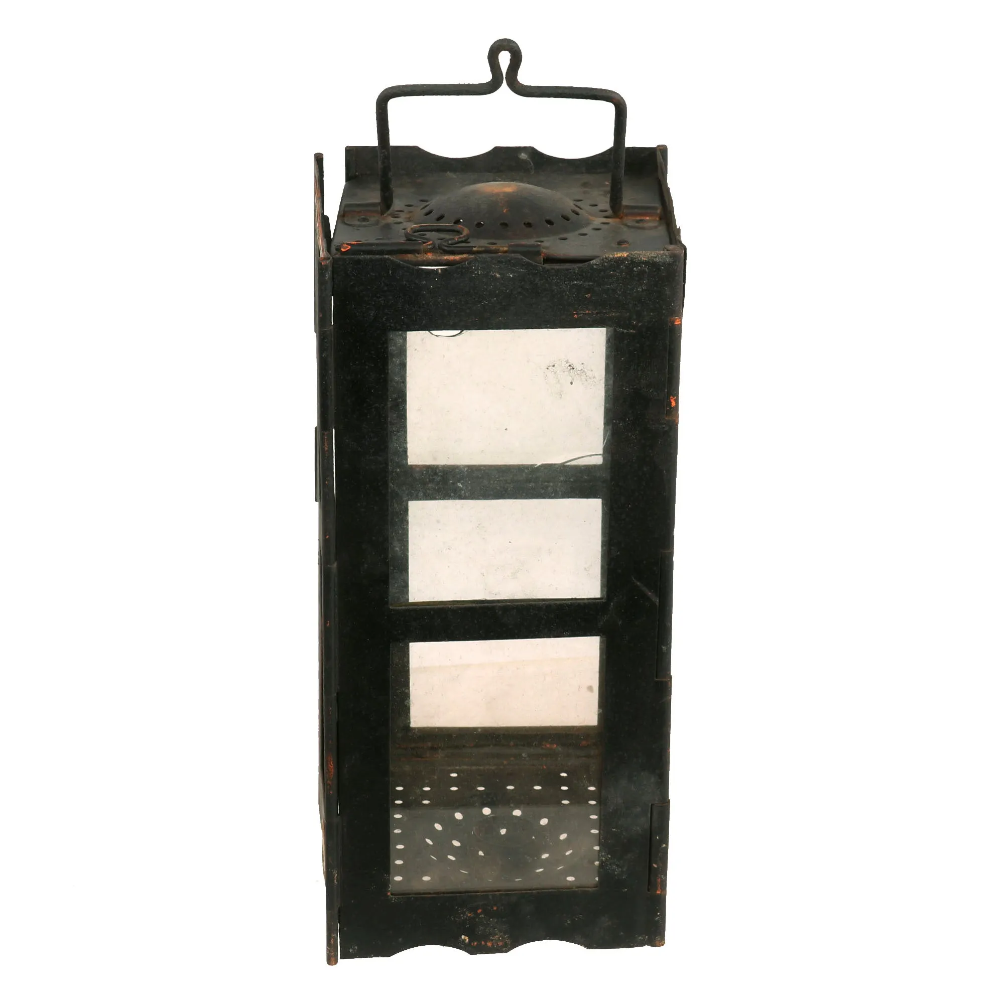 Original British WWI Era Officer’s Private Purchase Folding “Trench” Lantern With Case by James Hinks and Son of Birmingham - Dated 1917