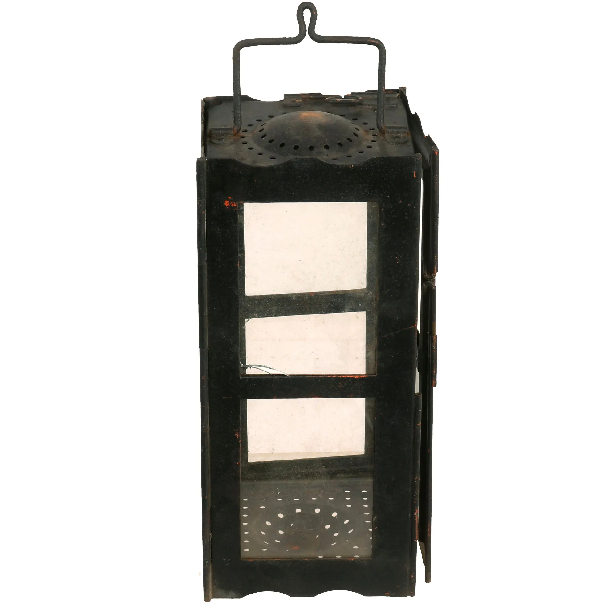 Original British WWI Era Officer’s Private Purchase Folding “Trench” Lantern With Case by James Hinks and Son of Birmingham - Dated 1917