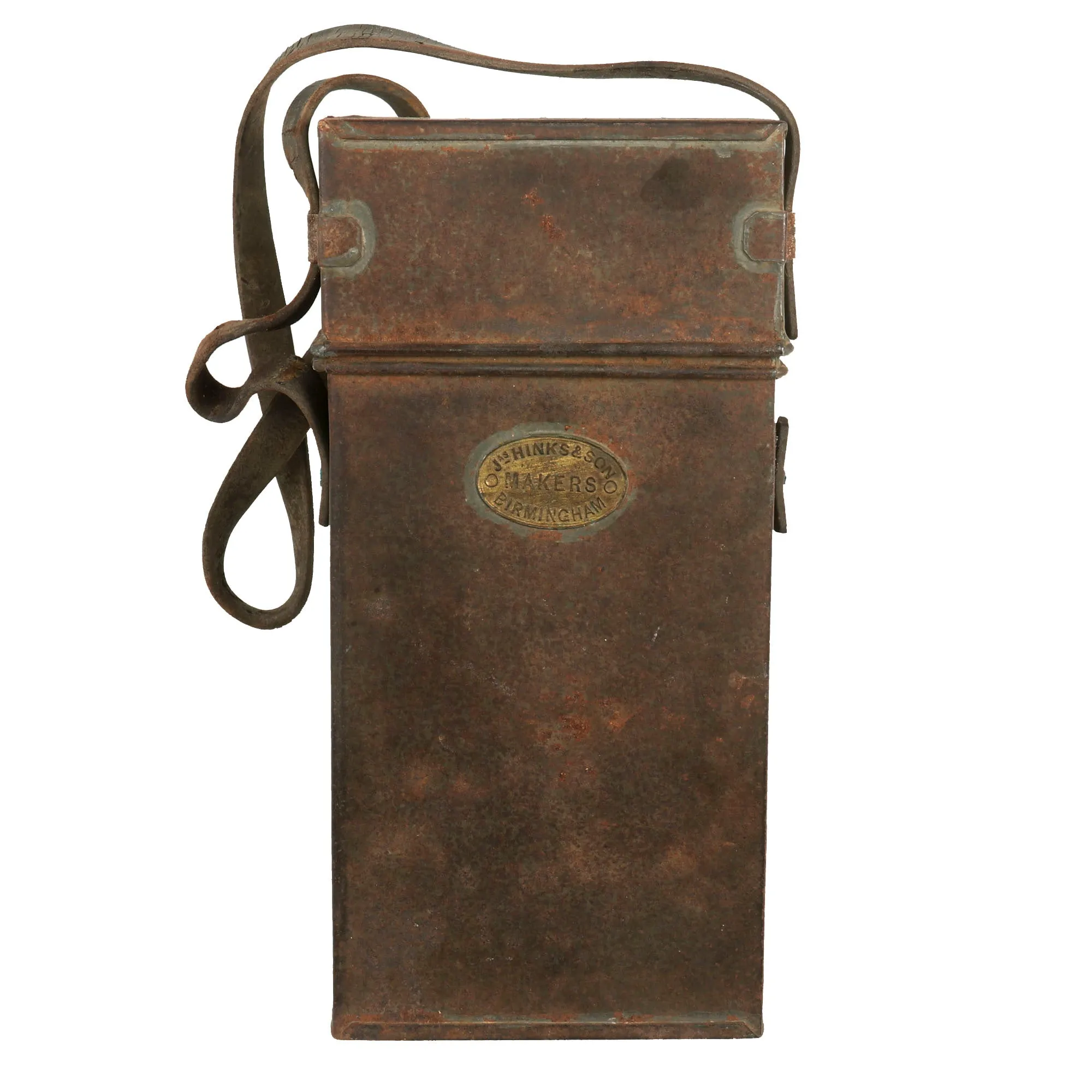 Original British WWI Era Officer’s Private Purchase Folding “Trench” Lantern With Case by James Hinks and Son of Birmingham - Dated 1917