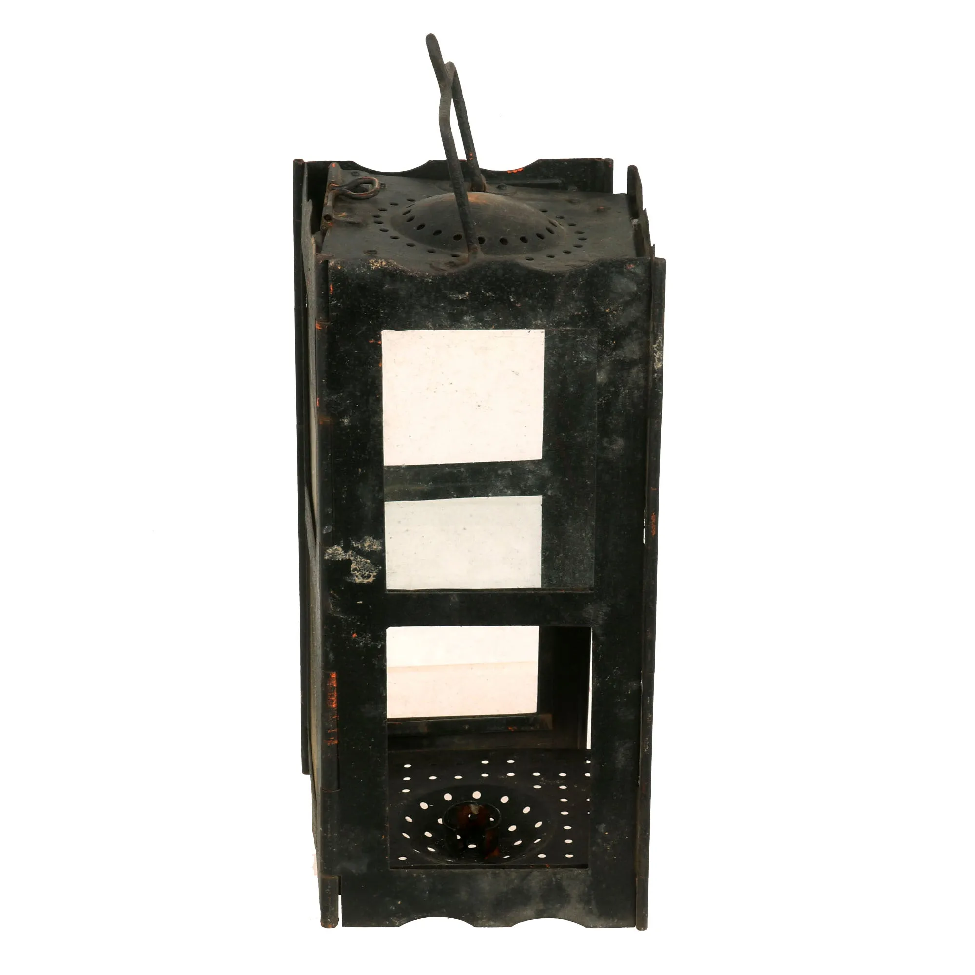 Original British WWI Era Officer’s Private Purchase Folding “Trench” Lantern With Case by James Hinks and Son of Birmingham - Dated 1917