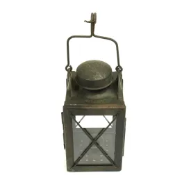Original British WWI Trench Candle Lantern by Collins of Birmingham - Dated 1915
