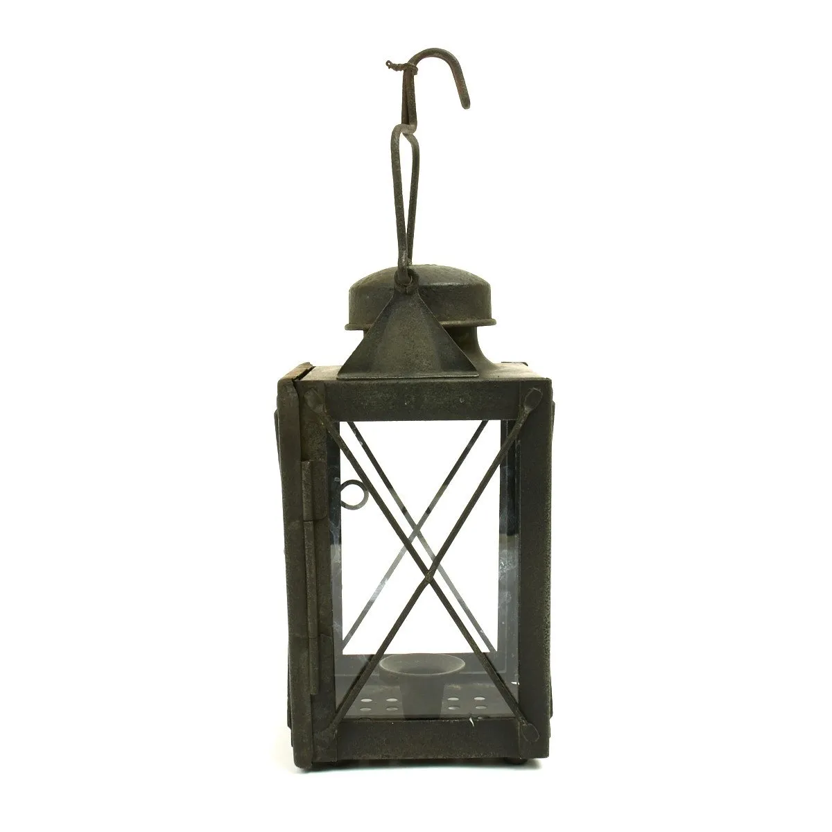 Original British WWI Trench Candle Lantern by Collins of Birmingham - Dated 1915