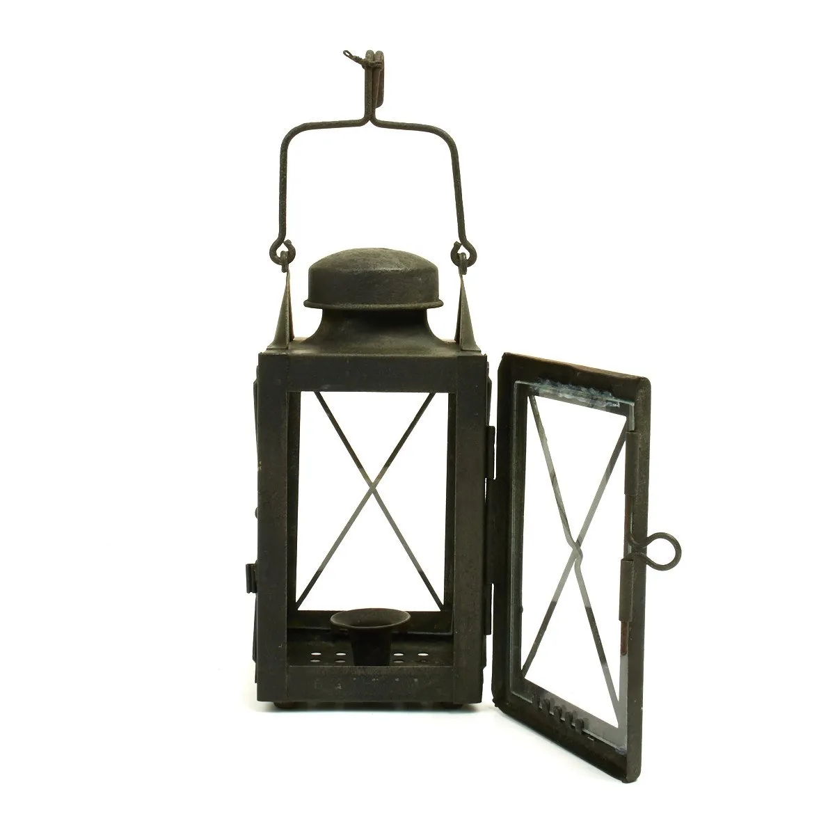 Original British WWI Trench Candle Lantern by Collins of Birmingham - Dated 1915