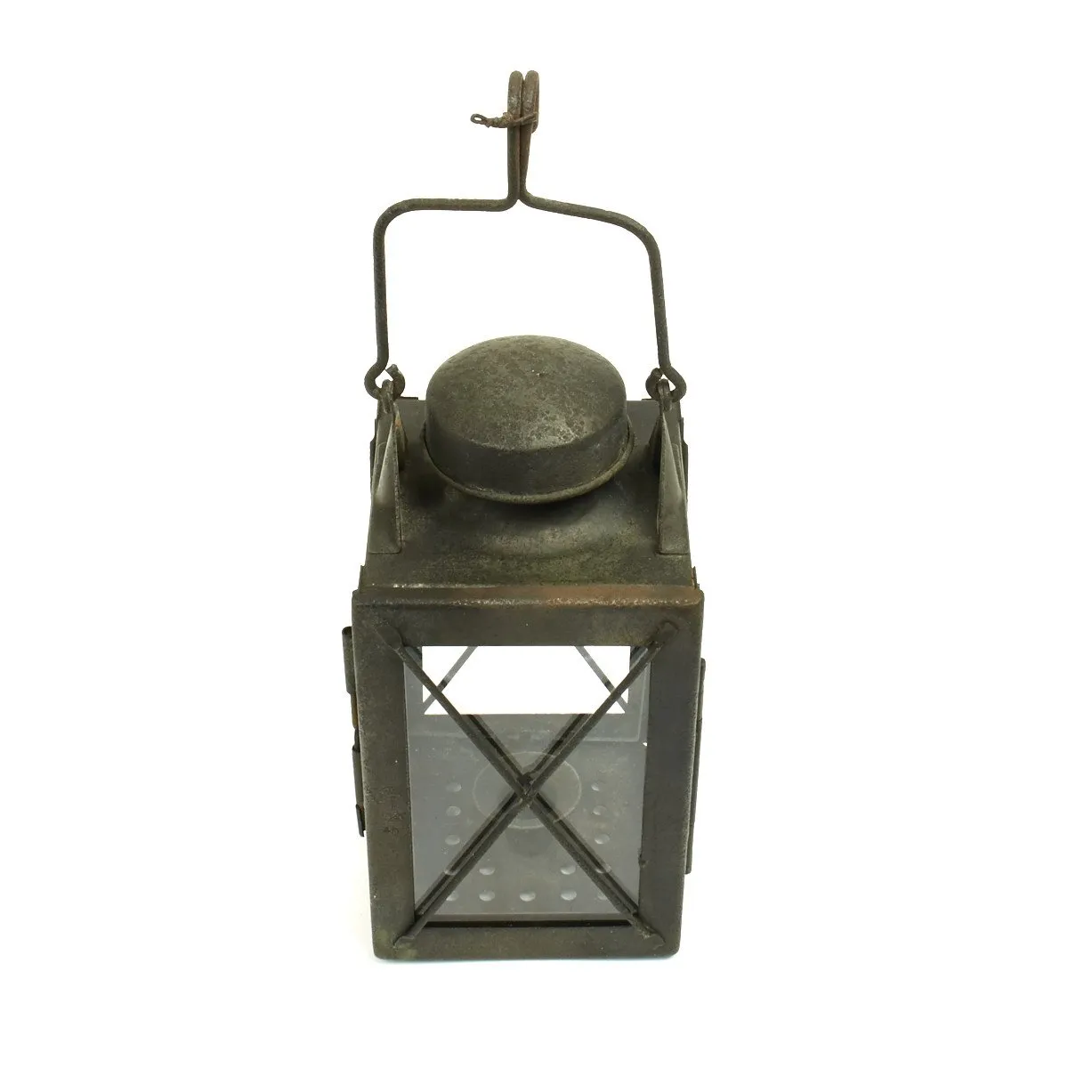 Original British WWI Trench Candle Lantern by Collins of Birmingham - Dated 1915