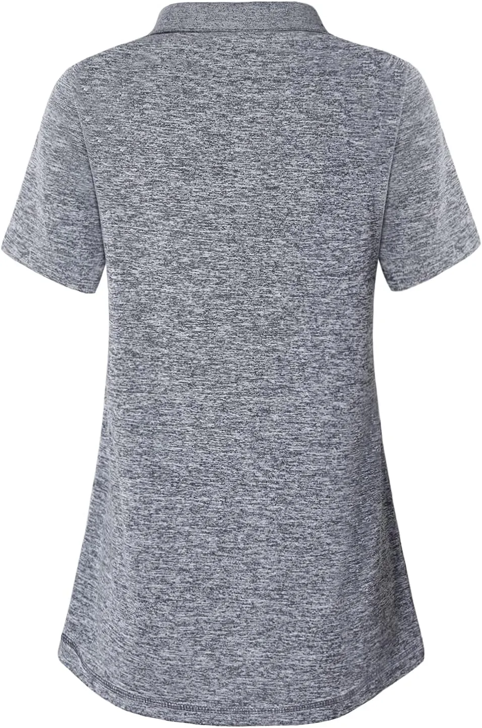 Vldnery Polo Shirts for Women 3-Button Collared Short Sleeve Moisture Wicking Athletic Loose Yoga Tennis Golf Shirts