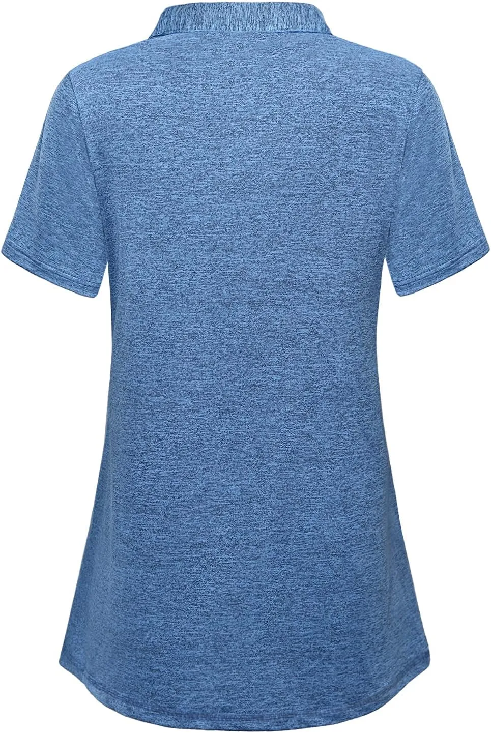 Vldnery Polo Shirts for Women 3-Button Collared Short Sleeve Moisture Wicking Athletic Loose Yoga Tennis Golf Shirts