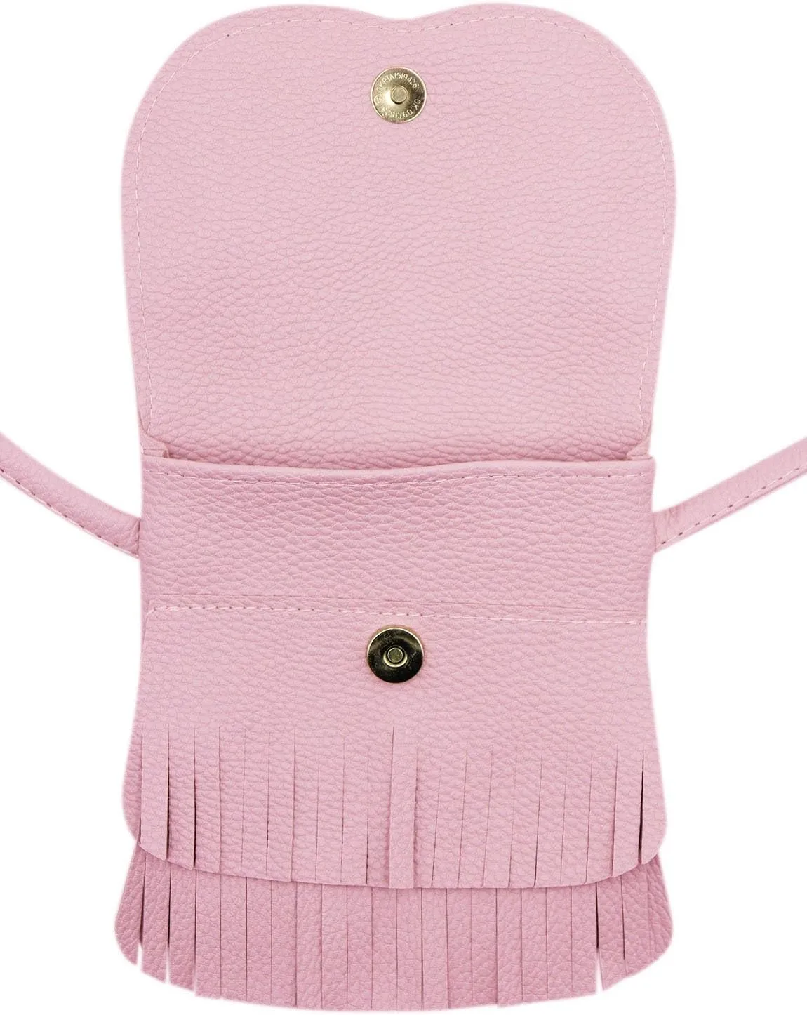 ZGMYC Cat Tassel Shoulder Bag Small Coin Purse Crossbody Satchel for Kids Girls, Pink (5.1'' x 5.9'')
